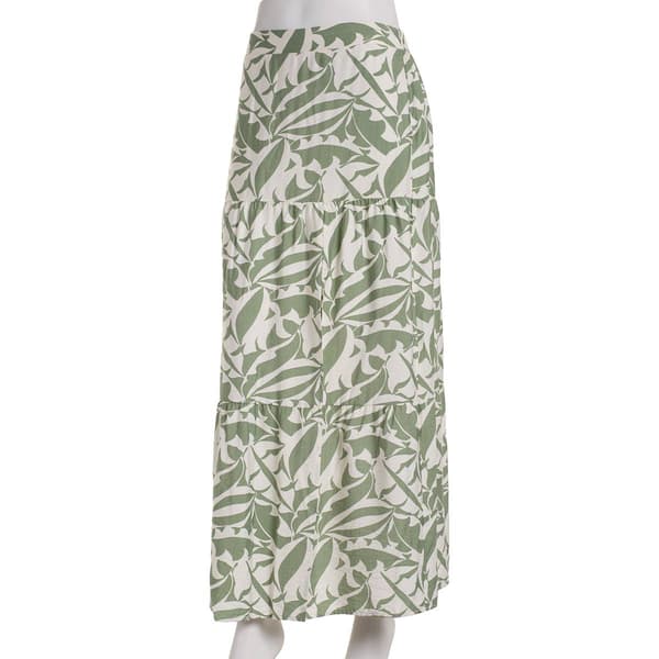 Juniors A. Byer Rayon Tired Maxi Skirt