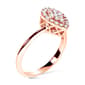 Haus of Brilliance 10kt. Rose Gold 3/8ctw. Diamond Pear Ring - image 3