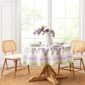 Threadmade Lilac Garden Floral Tablecloth - image 2