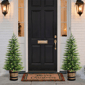 Puleo International 3.5ft. LED Soft Tips Christmas Trees Set of 2 - image 2