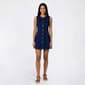 Juniors Love Tree Denim Contrast Princess Seam Skater Dress - image 3