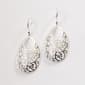 Pure 100 by Danecraft Scroll Hoop Earrings - image 1