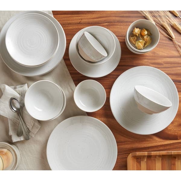 Sango Eliza Siterra Rustic White 16pc. Dinnerware Set