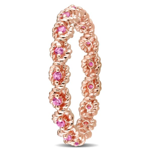 Gemstone Classics™ 1/5ctw. Rose Sapphire 10kt. Rose Gold Ring