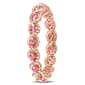 Gemstone Classics™ 1/5ctw. Rose Sapphire 10kt. Rose Gold Ring - image 3