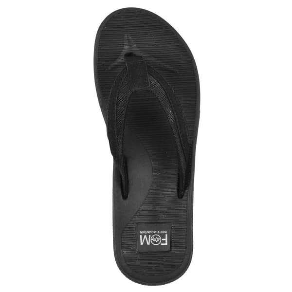 Womens White Mountain Bays Flip Flops