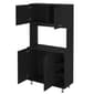 FM FURNITURE Colorado Black Wengue Pantry Cabinet - image 3