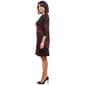 Womens Nina Leopard 3/4 Sleeve Marble Lurex Sweater Dress - image 4