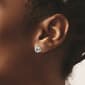 Gold Classics™ 9mm White Gold Triple Knot Stud Earrings - image 3