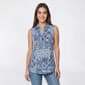 Petite Emily Daniels Sleeveless Medallion Two Pocket Blouse - image 1