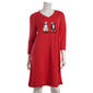 Womens Rene Rofe Naughty & Nice Holiday Dogs Nightshirts - image 1