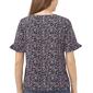 Womens Cece Short Ruffle Sleeve Floral V-Neck Blouse - image 2