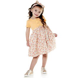 Toddler Girl Laura Ashley&#40;R&#41; 2pc. Floral Dress w/ Headband