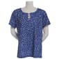 Plus Size Preswick & Moore(R) Short Sleeve Ditsy Floral Rings Tee - image 1