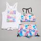Girls &#40;7-16&#41; Jantzen 3pc. Cali Photo Bikini & Boyshorts Swim Set - image 2
