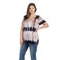 Plus Size 24/7 Comfort Apparel Bohemian Criss Cross Neckline Top - image 3