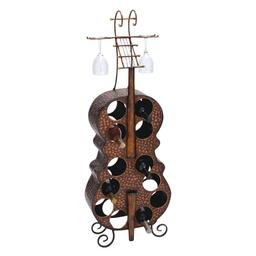 9th & Pike(R) Cello-Shaped Standing Wine Rack