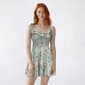 Juniors Trixxi Tie Shoulder Tie Ruffle Mini Skater Dress - image 1