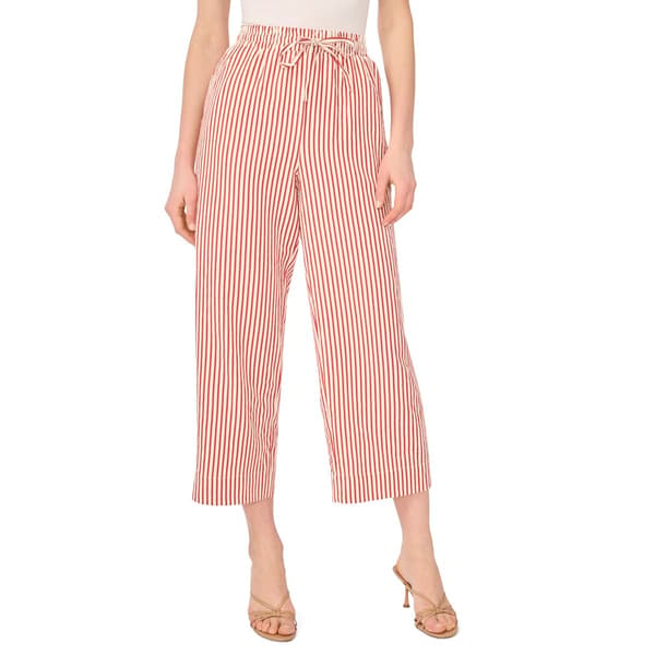 Womens Cece Pull On Stripe Cropped Wide Leg Pants - image 