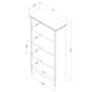 South Shore Artwork Gray Maple Standard 4-Shelf Bookcase - image 5