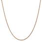 Unisex Gold Classics&#40;tm&#41; 1.8mm. 14k Rose Diamond Cut Rope Necklace - image 1