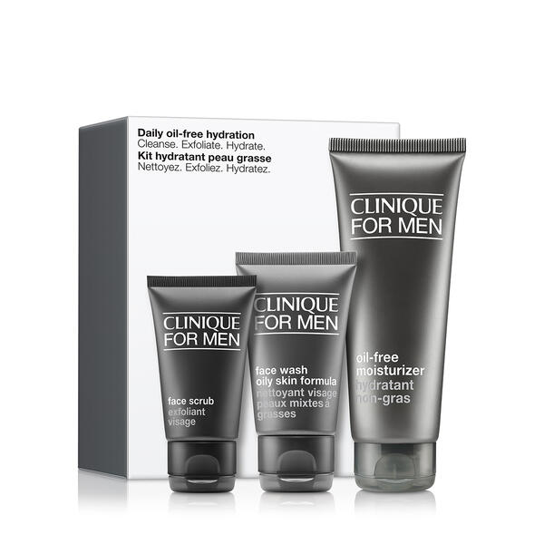 Clinique Daily Oil-Free Hydration Men''s Skincare Set - $49 Value - image 