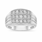 Mens Lynx 1/4ctw. Miracle Set Lab-Grown Diamond Ring - image 1