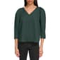 Womens Calvin Klein Long Sleeve Solid Textured Blouse - image 1