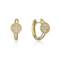Brilliant Grown 18kt. Gold-Plated Lab-Grown Diamond Hoop Earrings - image 4