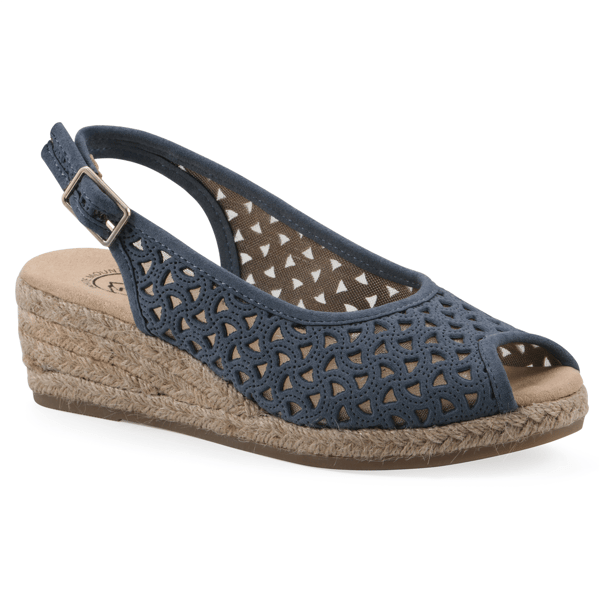 Womens White Mountain Maize II Espadrille Wedge Sandals - image 