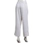 Womens Per Se Drawstring Waist Wide Leg Pinstripe Linen Pants - image 2
