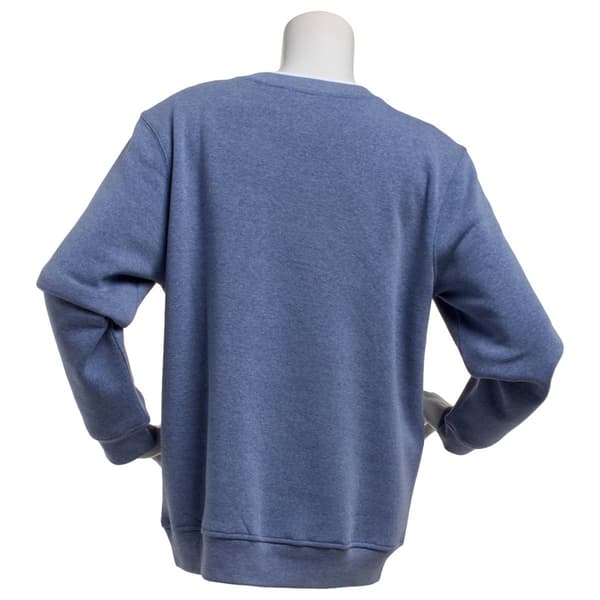 Plus Size Hasting & Smith Cat & Floral Fleece Sweatshirt