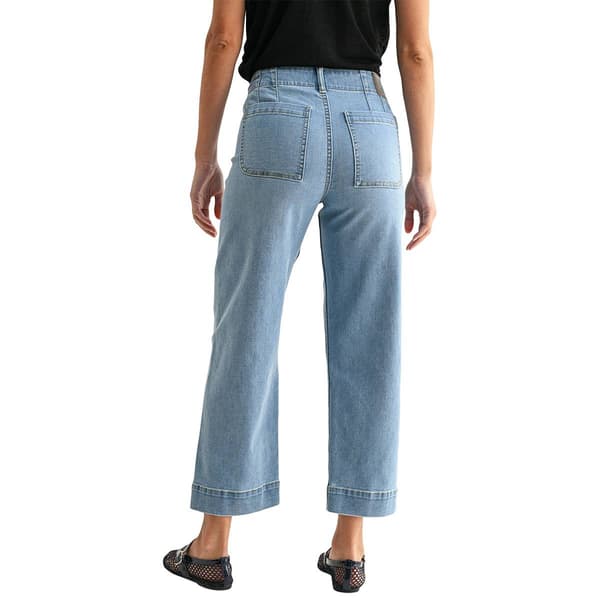 Womens CITY BLUES Soho Cropped Wide Leg Jeans