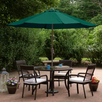 ”Northlight Seasonal 9ft. Outdoor Patio Market Umbrella w/ Crank ...