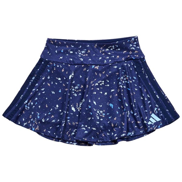 Girls (7-16) adidas(R) Floral 3-Stripe Flounce Skort - image 