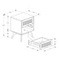 Baxton Studio Barrett Walnut Brown Wood 2-Drawer Nightstand - image 11