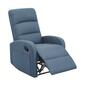 New Ridge Home Goods Charlotte Manual Upholstered Recliner - Blue - image 3