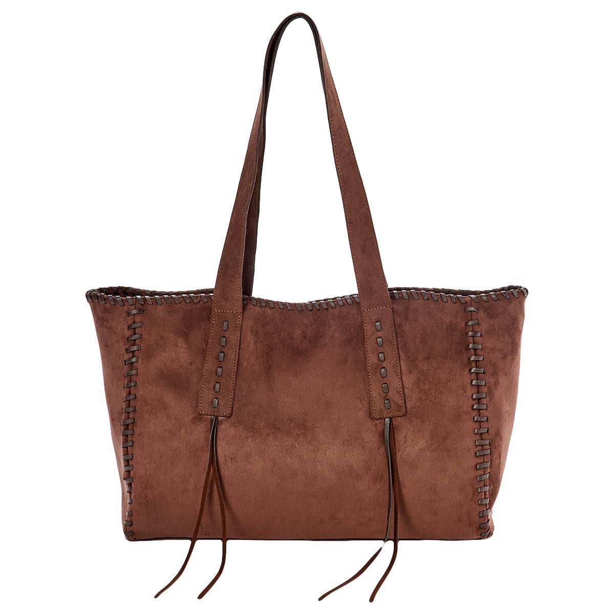 Sam & Hadley Ultrasuede Tote with Charm