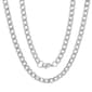 Mens Steeltime Stainless Steel Accented Cuban Chain - image 1