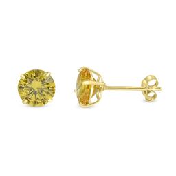 Gemstone Classics(tm) 14kt. 6mm Citrine Stud Earrings