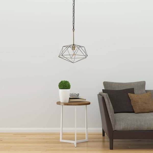 Lalia Home 1 Light 16in Modern Metal Wire Paragon Ceiling Pendant