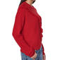 Womens DKNY Long Sleeve Cross Body Fringe Sweater - image 3