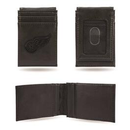 Mens NHL Detroit Red Wings Faux Leather Front Pocket Wallet