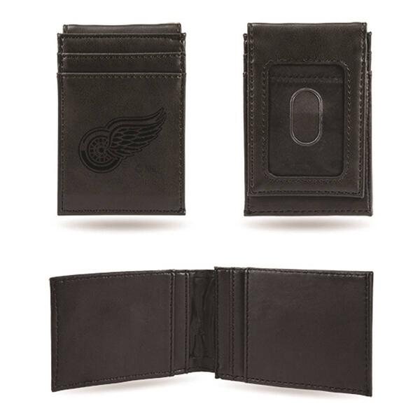 Mens NHL Detroit Red Wings Faux Leather Front Pocket Wallet - image 