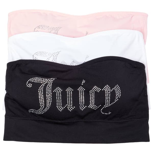 Juniors Juicy Couture 3pk. Seamless Bandeau Bra JC8225-3PKA - image 