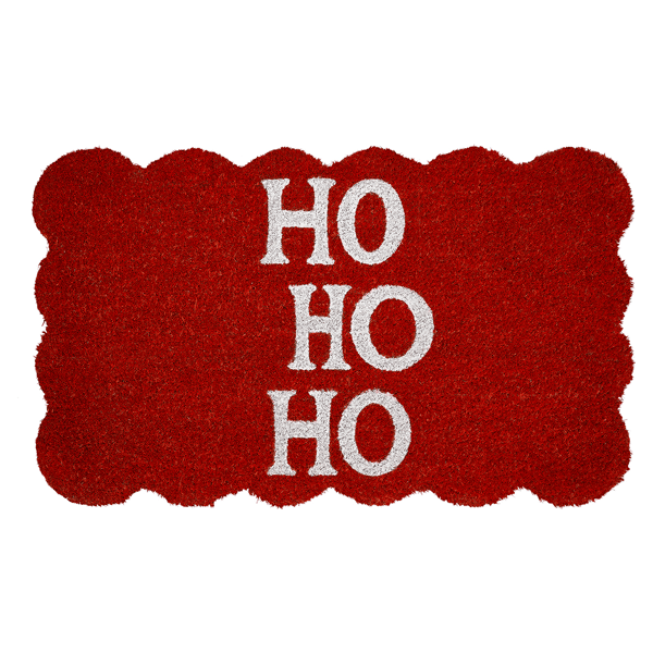 Hallmark Ho Ho Ho Holiday Outdoor Coir Doormat - image 