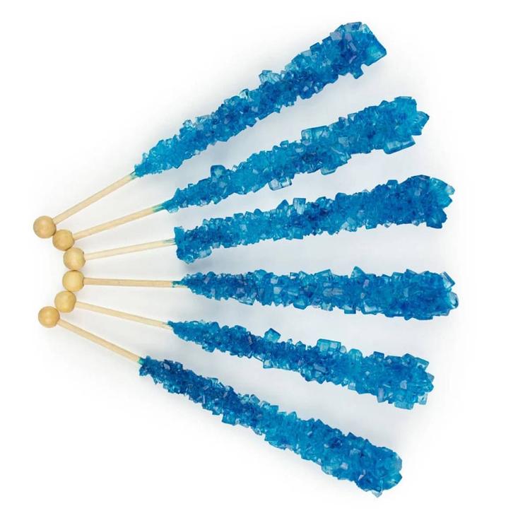 Boscov''s 6pc. Wrapped Raspberry Flavored Rock Candy on a Stick