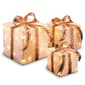 National Tree 3pc. Pre-Lit White Glittered Gift Box Set - image 1