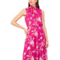 Womens MSK Sleeveless Mock Neck Foil Floral Tier Maxi Dress - image 4