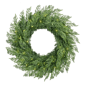 Puleo International Pre-Lit Flocked Wreath w/ Twinkle Rice Lights - image 1